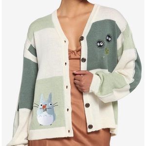 NWOT Her Universe Studio Ghibli My Neighbor Totoro Patchwork Girls Cardigan M